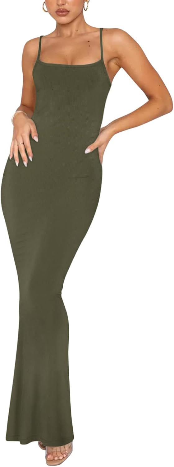 REORIA Women's Elegant Sleeveless Backless Maxi Dress Review