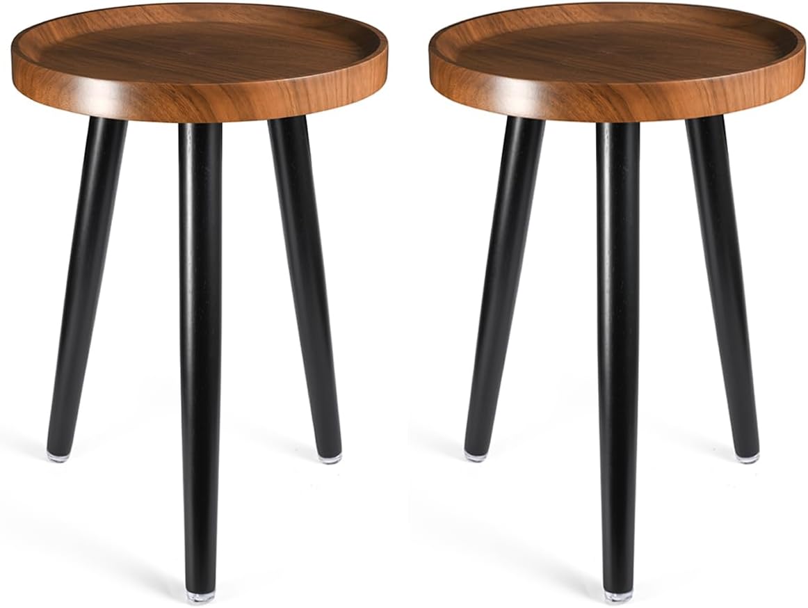 Indoor Plant Stand with Walnut Finish for Modern Homes