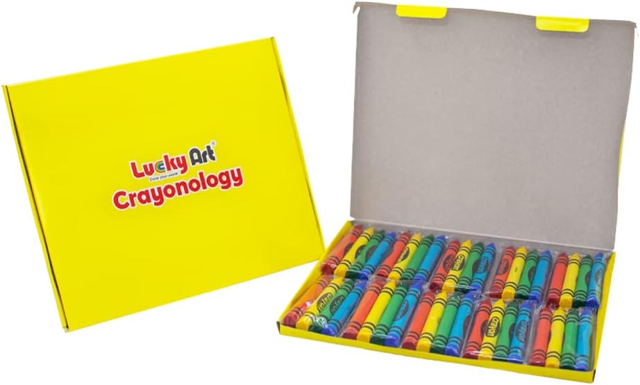 Large Size Crayons for Kids Party Favors and School Supplies