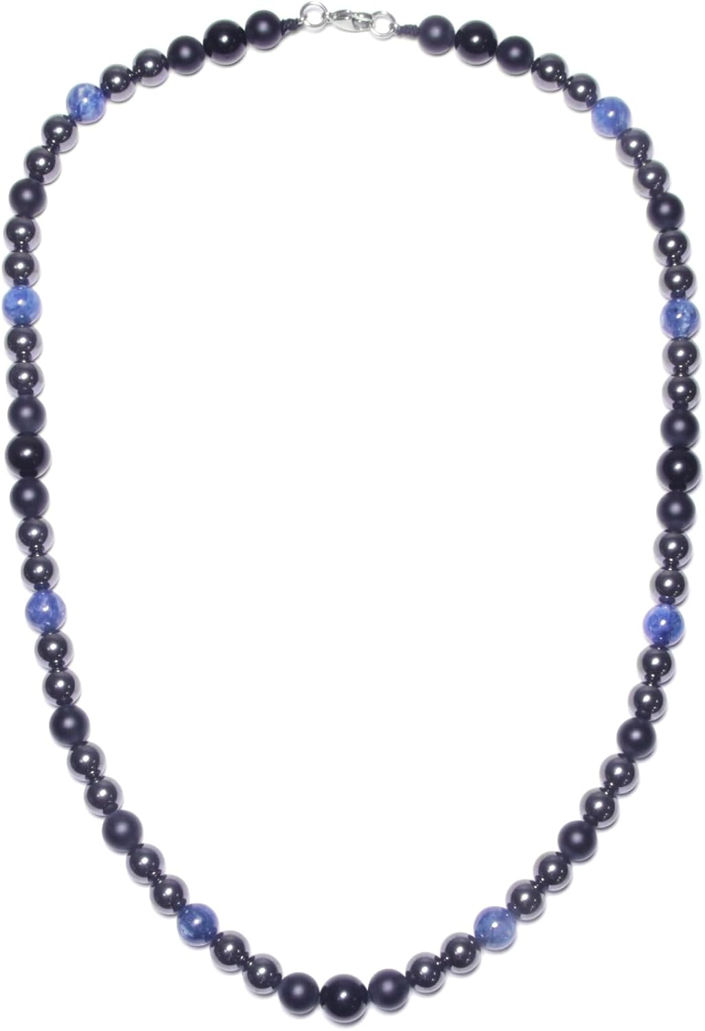 Protection Crystal Beads Necklace for Men - Handmade Energy Jewelry