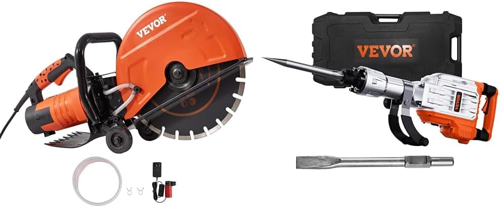 VEVOR Electric Concrete Saw and Jack Hammer for Heavy Duty Work