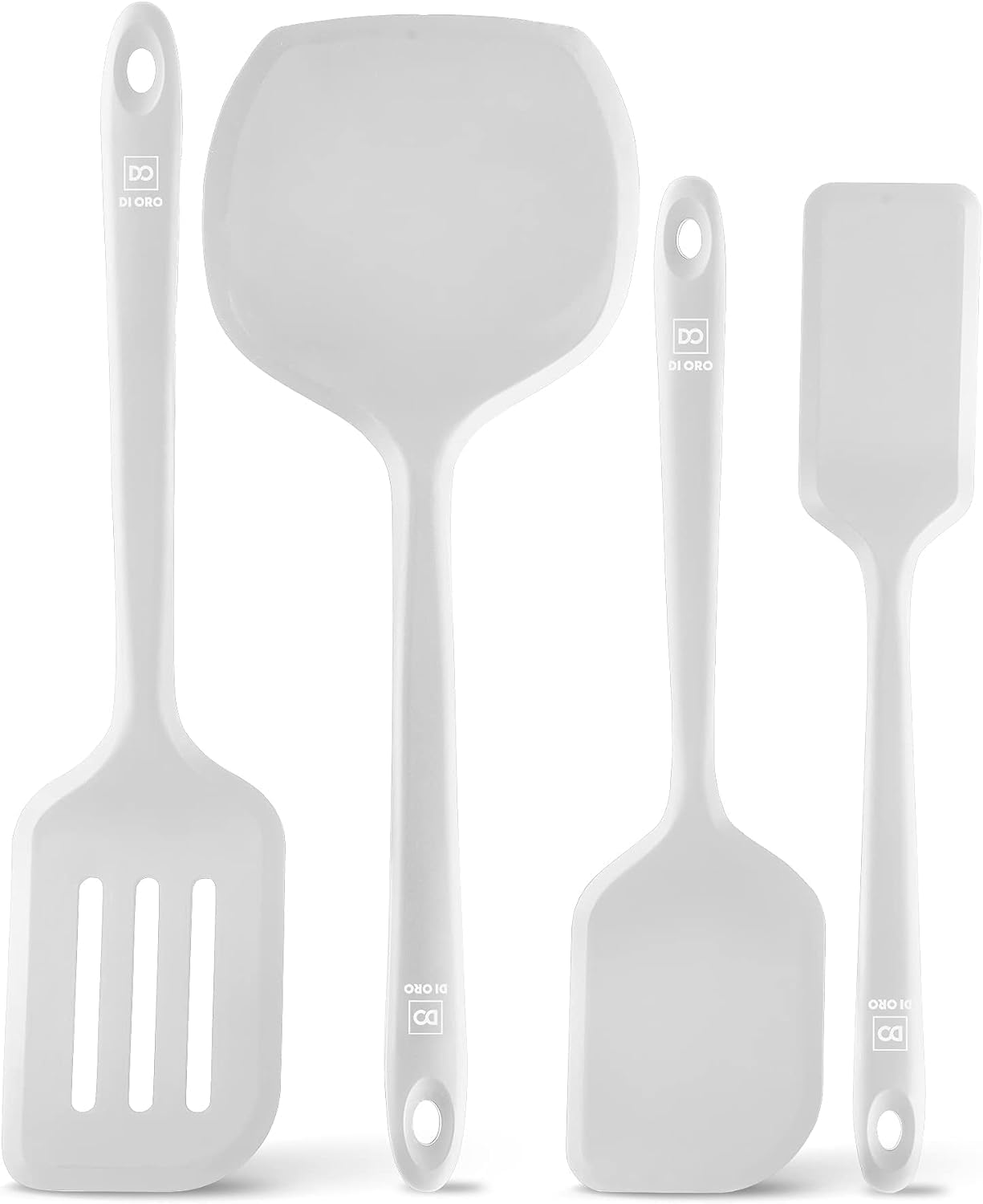 DI ORO Seamless Silicone Turner Spatula Set for Every Kitchen