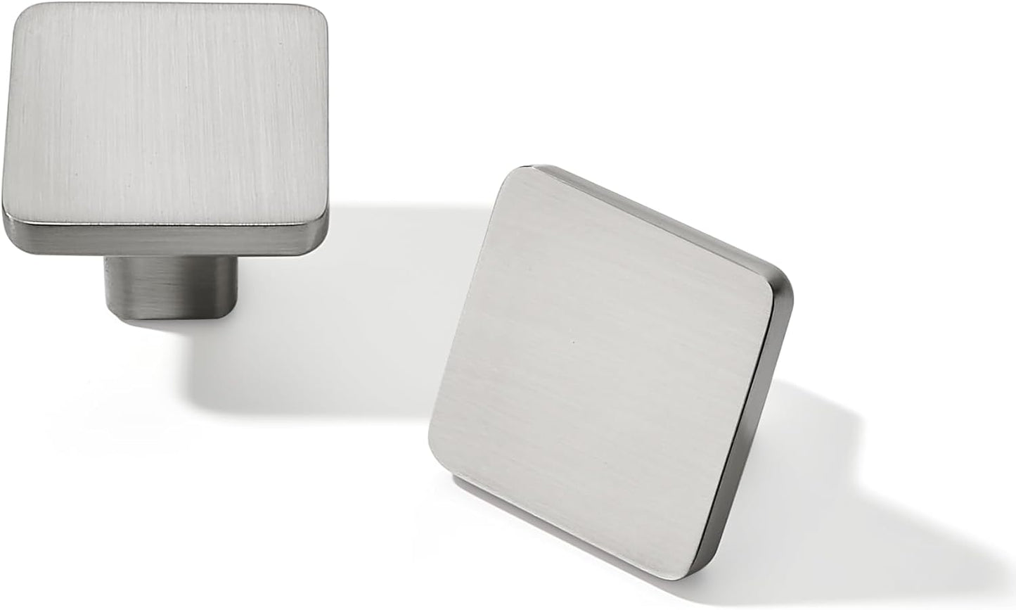 TUNNY 10 Pack Classic Cabinet Knobs in Brushed Nickel Finish