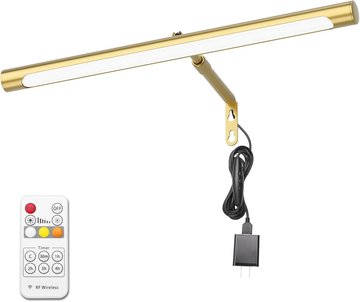 Adjustable LED Gold Picture Light for Art Display and Gallery