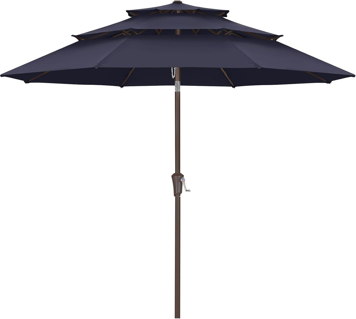 9Ft 3 Tiers Market Umbrella for Patio and Backyard Use