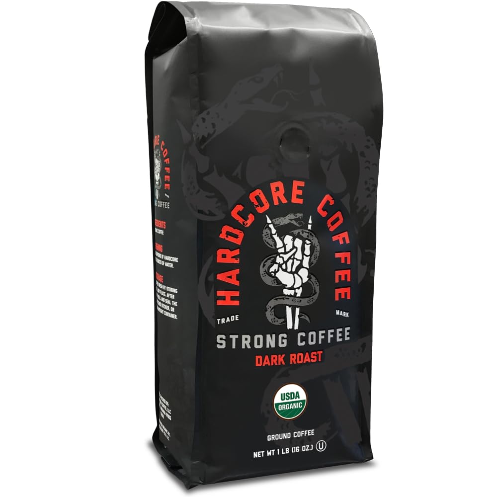 High Caffeine Hardcore Coffee - Intense 16 Oz