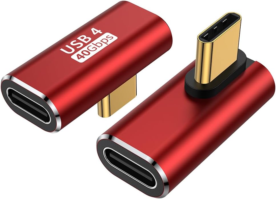AuviPal 90 USB C Adapter (2 Pack) - Red