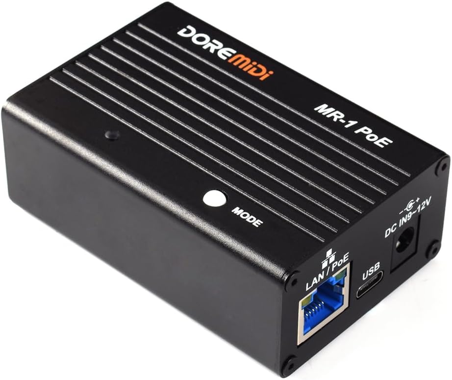 RTP MIDI Network Interface MR-1 PoE for Seamless Connectivity