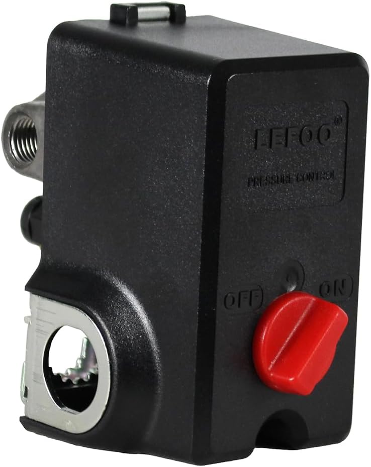LEFOO Air Compressor Switch: 95-125 PSI Control