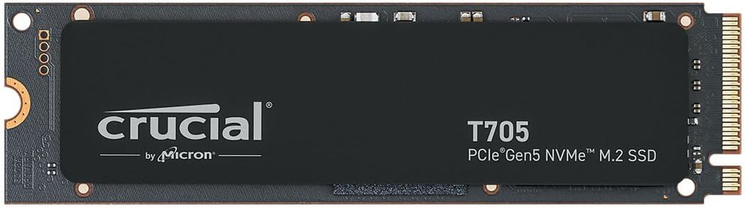 Crucial T705 1TB PCIe Gen5 NVMe M.2 SSD for Extreme Gaming