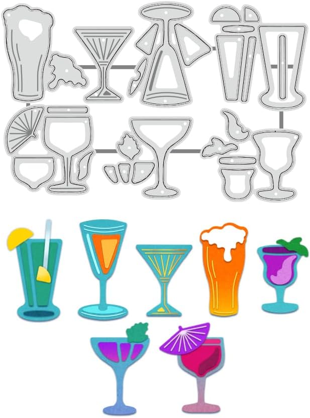 BENECREAT Cocktail Cutting Dies - DIY Craft Essential