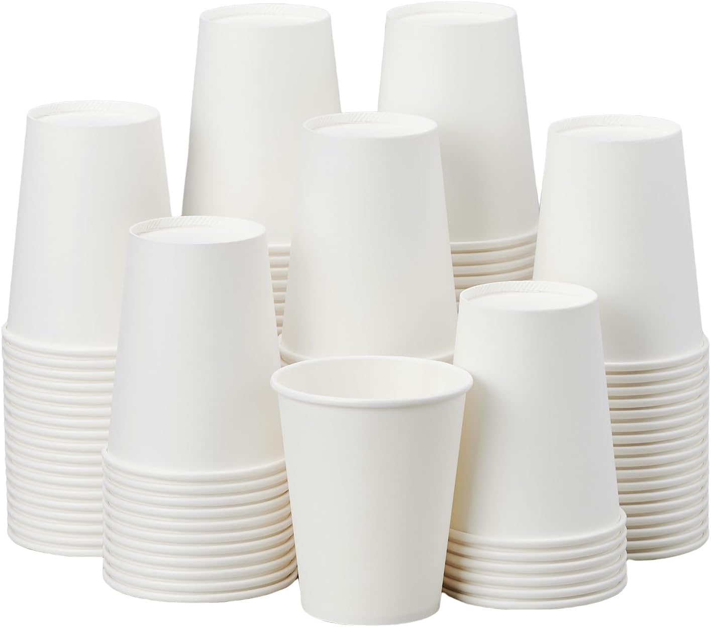 1000 Pack 8 oz Disposable Paper Cups - METAPRINT