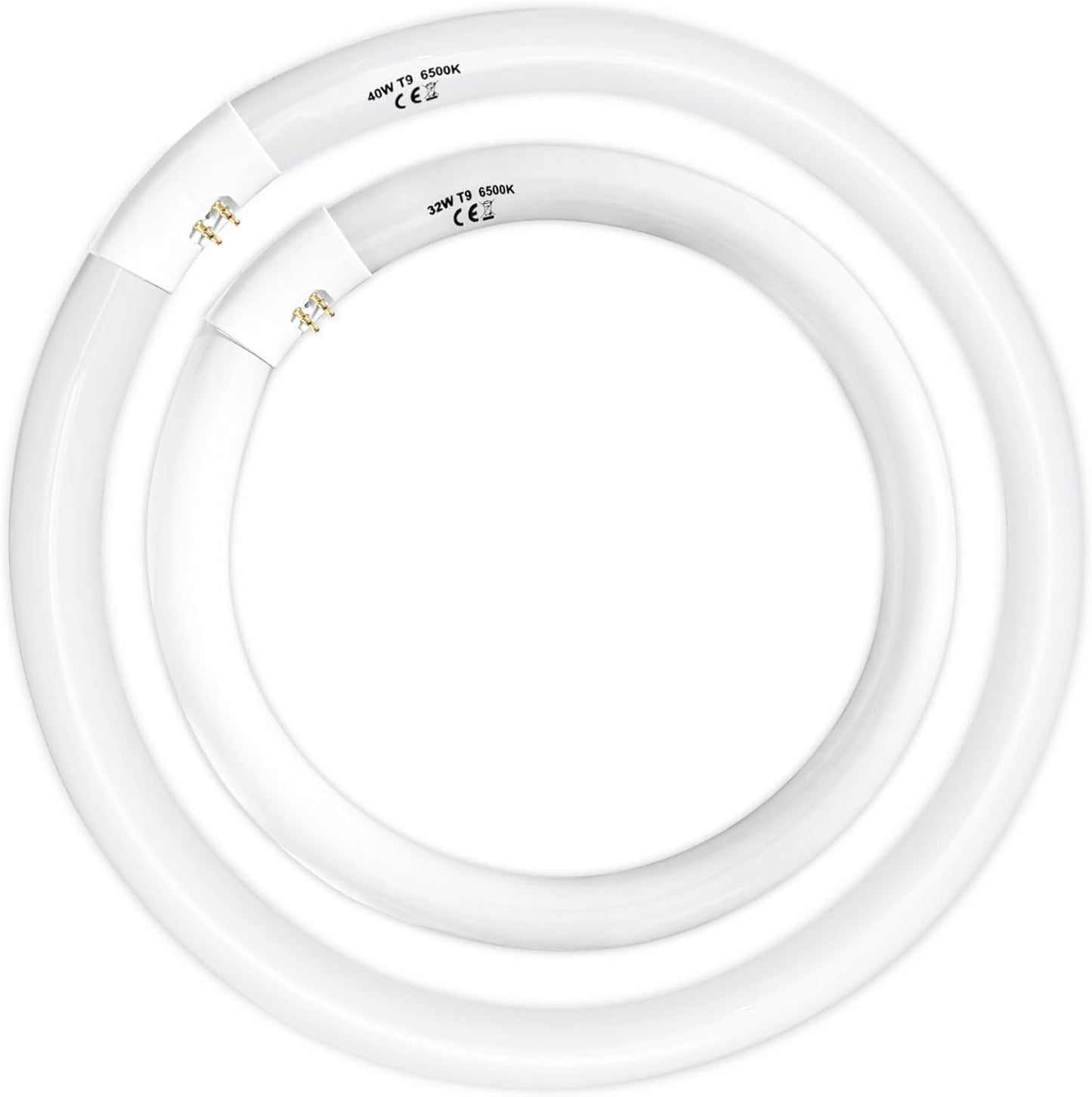 40W and 32W Circular Fluorescent Bulb Set for Bright Lighting