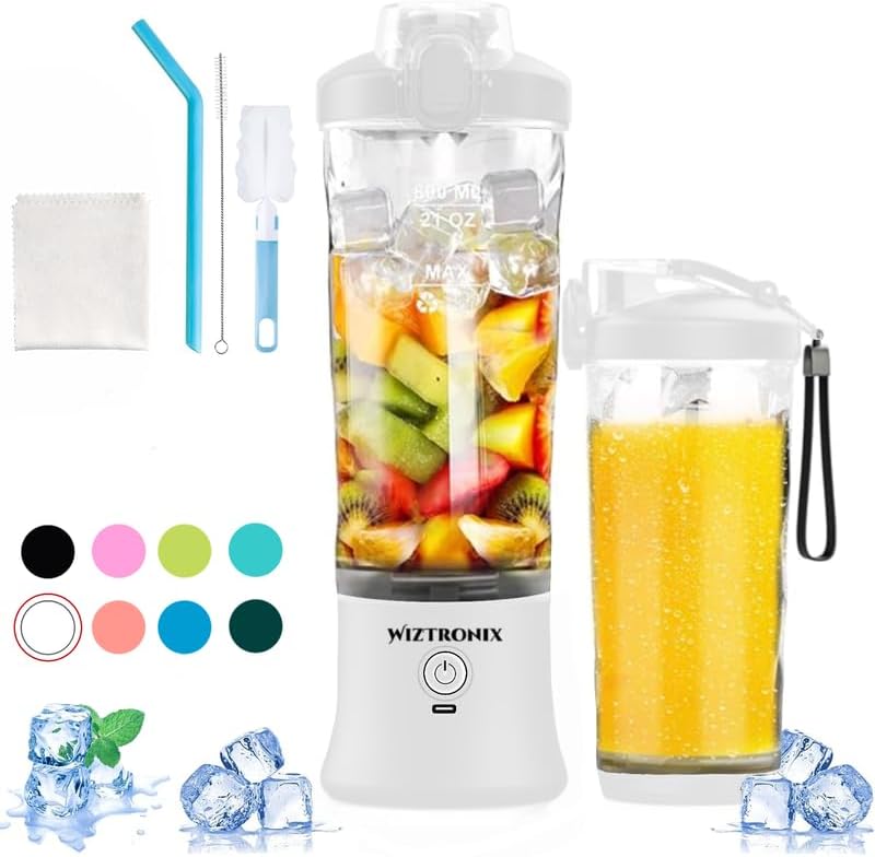 Wiztronix Cordless Portable Blender - Blend Anywhere!