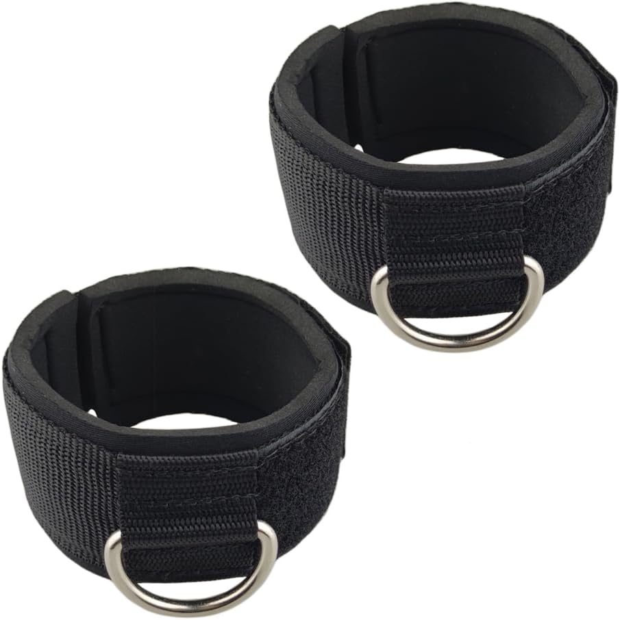 Padded Ankle Cable Straps - Glute Kickback Enhancer