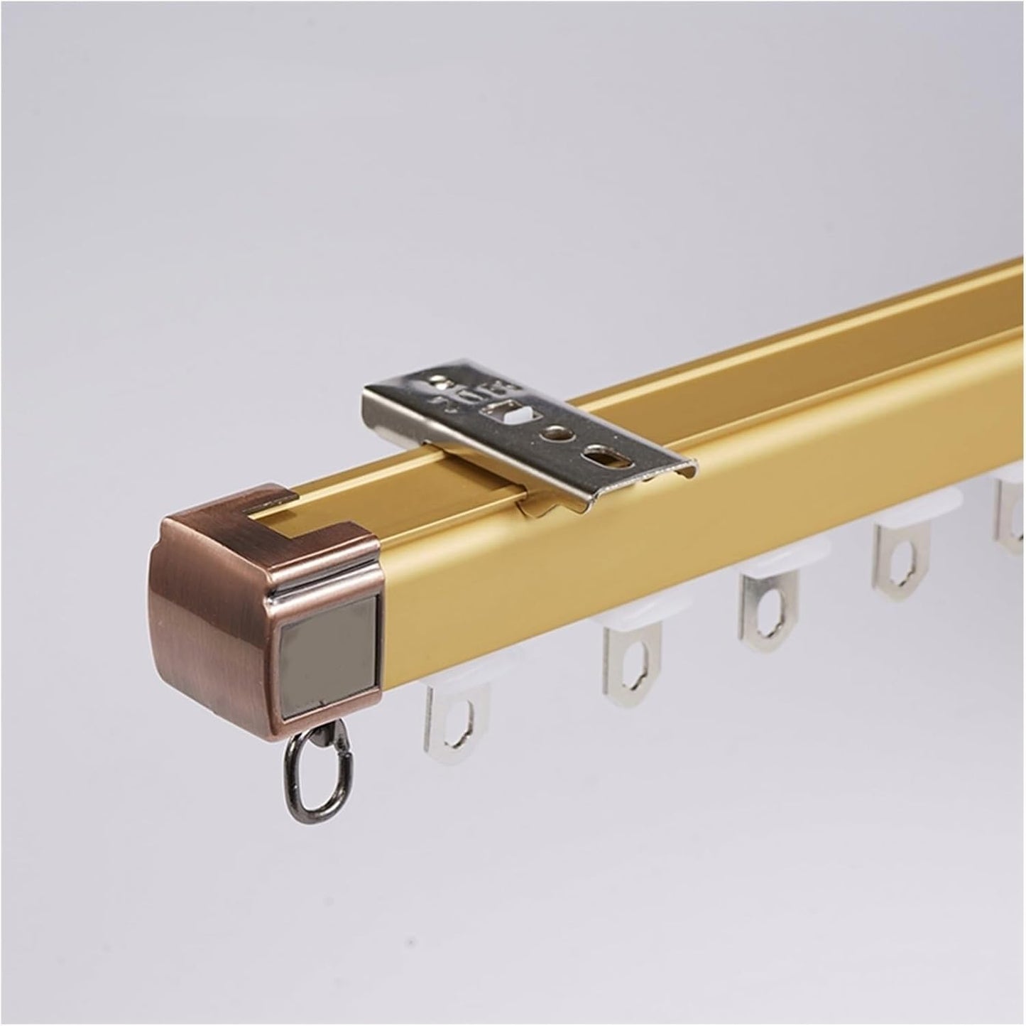 Gold Curtain Tracks Set - Easy Install, Multi-Use