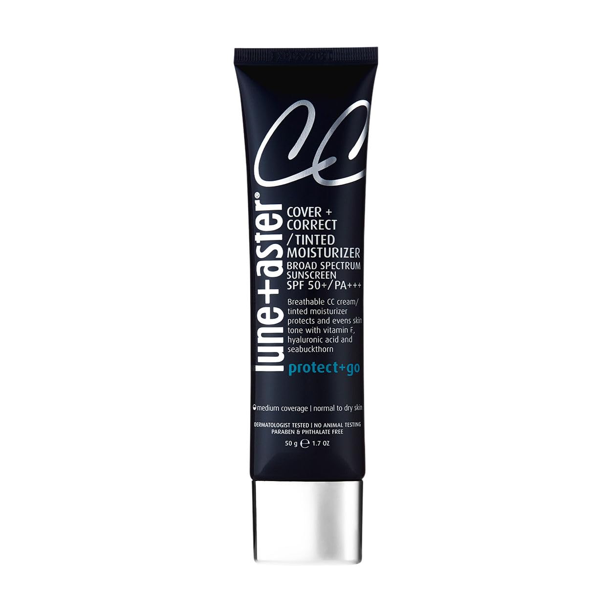 Lune+Aster CC Cream Broad Spectrum SPF 50 for Dewy Glow