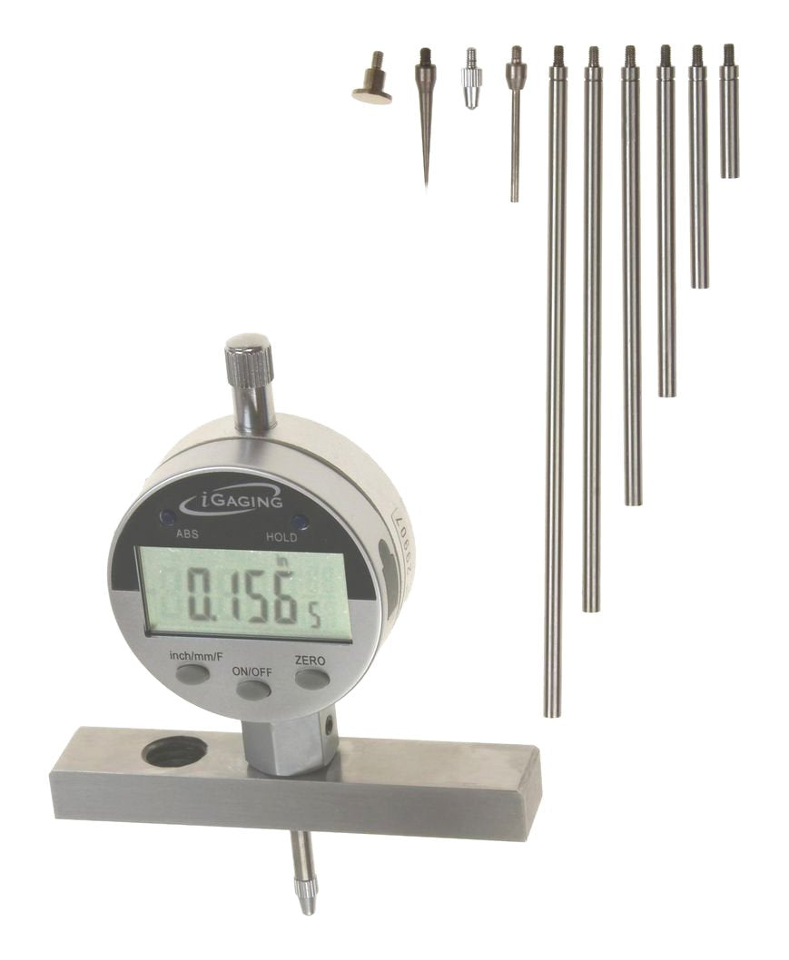 iGaging Depth Gauge Digital Electronic Indicator for Precision