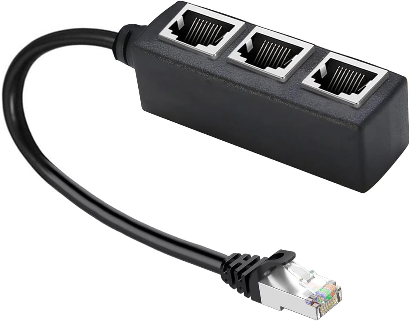 High-Speed RJ45 Ethernet Splitter Cable - 3 Ports!