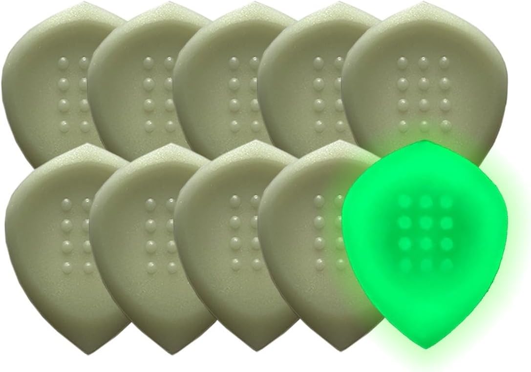 AttakPik Glow Guitar Picks - Unique Tone (10 Pack)
