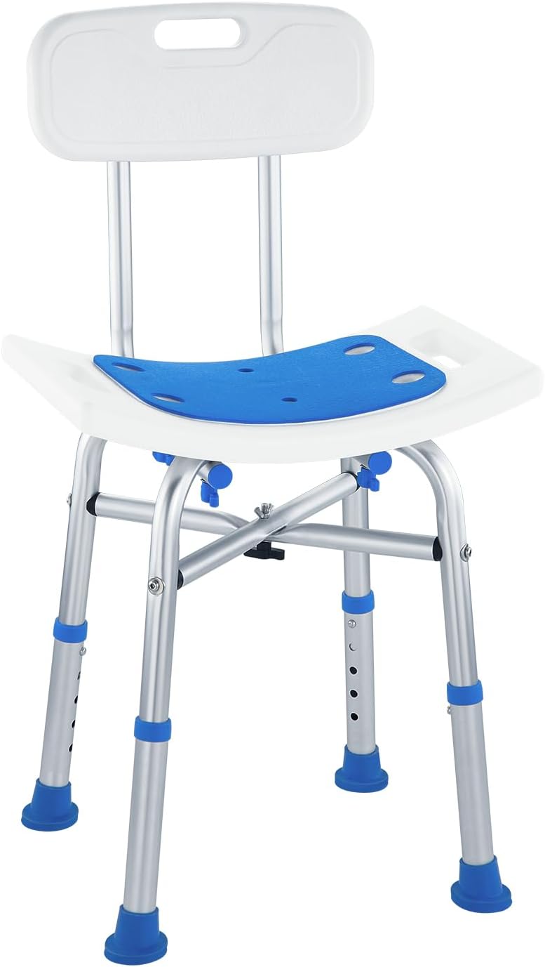 Height Adjustable Shower Chair for Safe and Comfortable Bathing