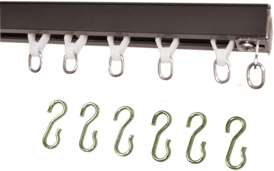 Effortlessly Glide Curtains: Ceiling Track Set (12') - Bronze