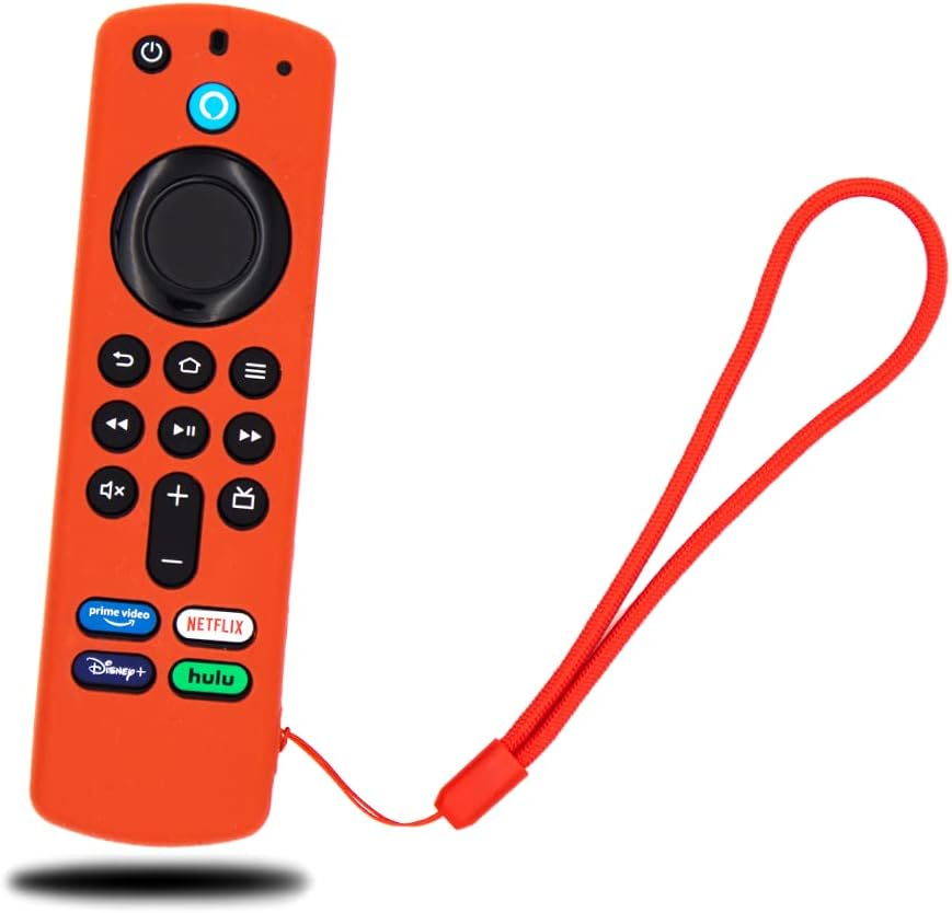 Non-Slip Red Silicone Firestick Remote Cover