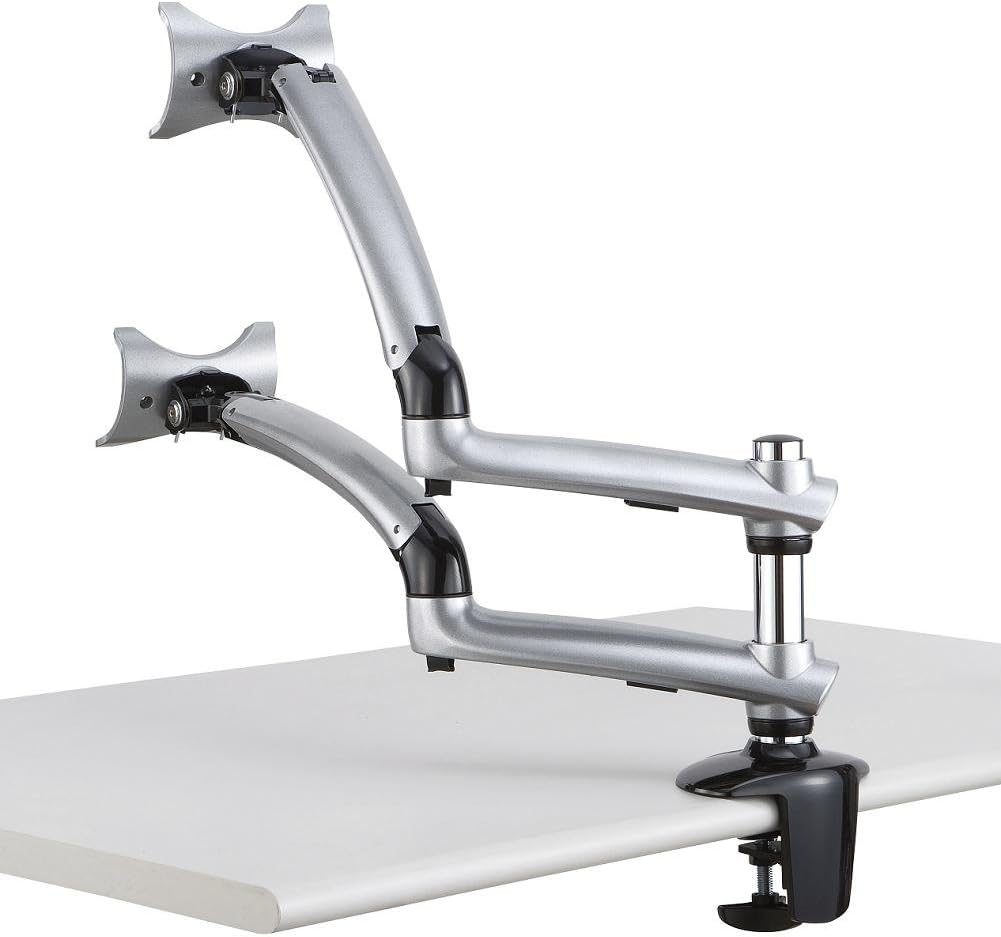 Cotytech Dual Desk Mount Spring Arm Clamp Base for Apple Monitors