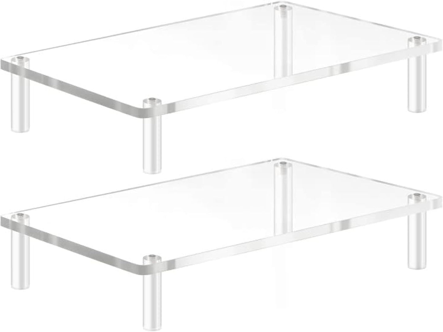 YestBuy Acrylic Monitor Stand Riser for Ergonomic Desk Setup
