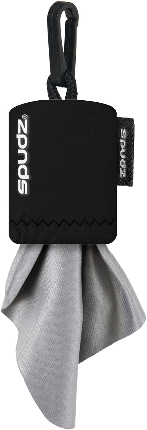SPUDZ Classic Microfiber Screen Cleaner | Open Bottom | Black | 6x6