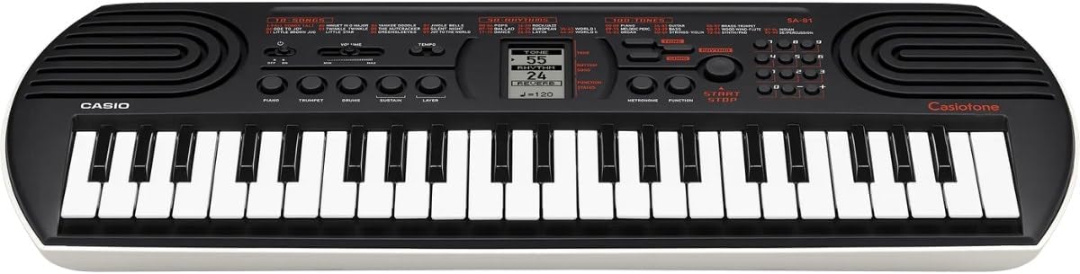 Casio SA-81 Mini Key Portable Keyboard - Play Anywhere!