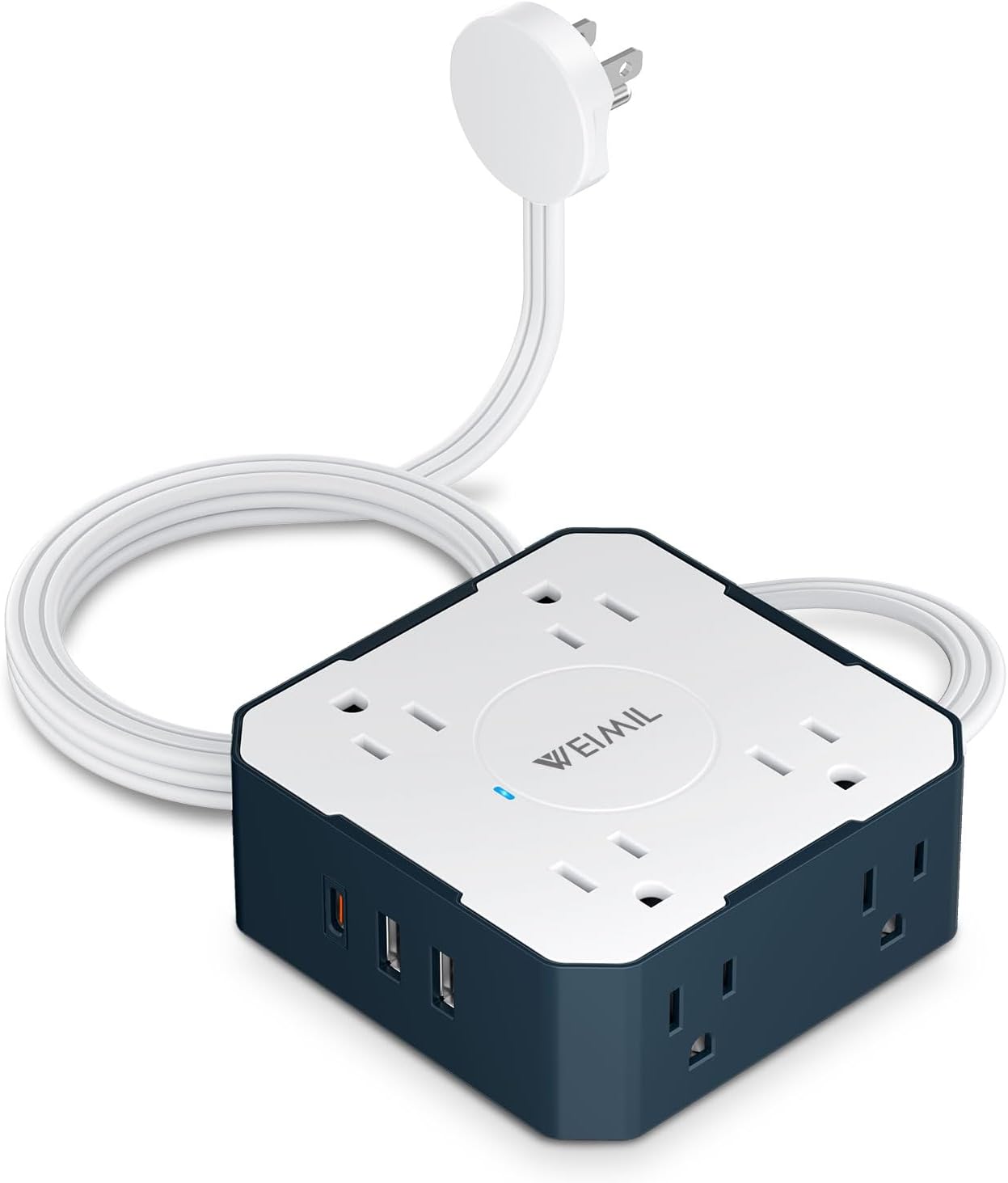 WEIMIL Ultra Thin Power Strip - Compact Surge Protector