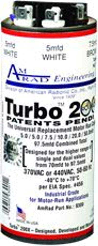 Amrad Turbo 200X Universal Motor Run Capacitor - 97.5 Mfd