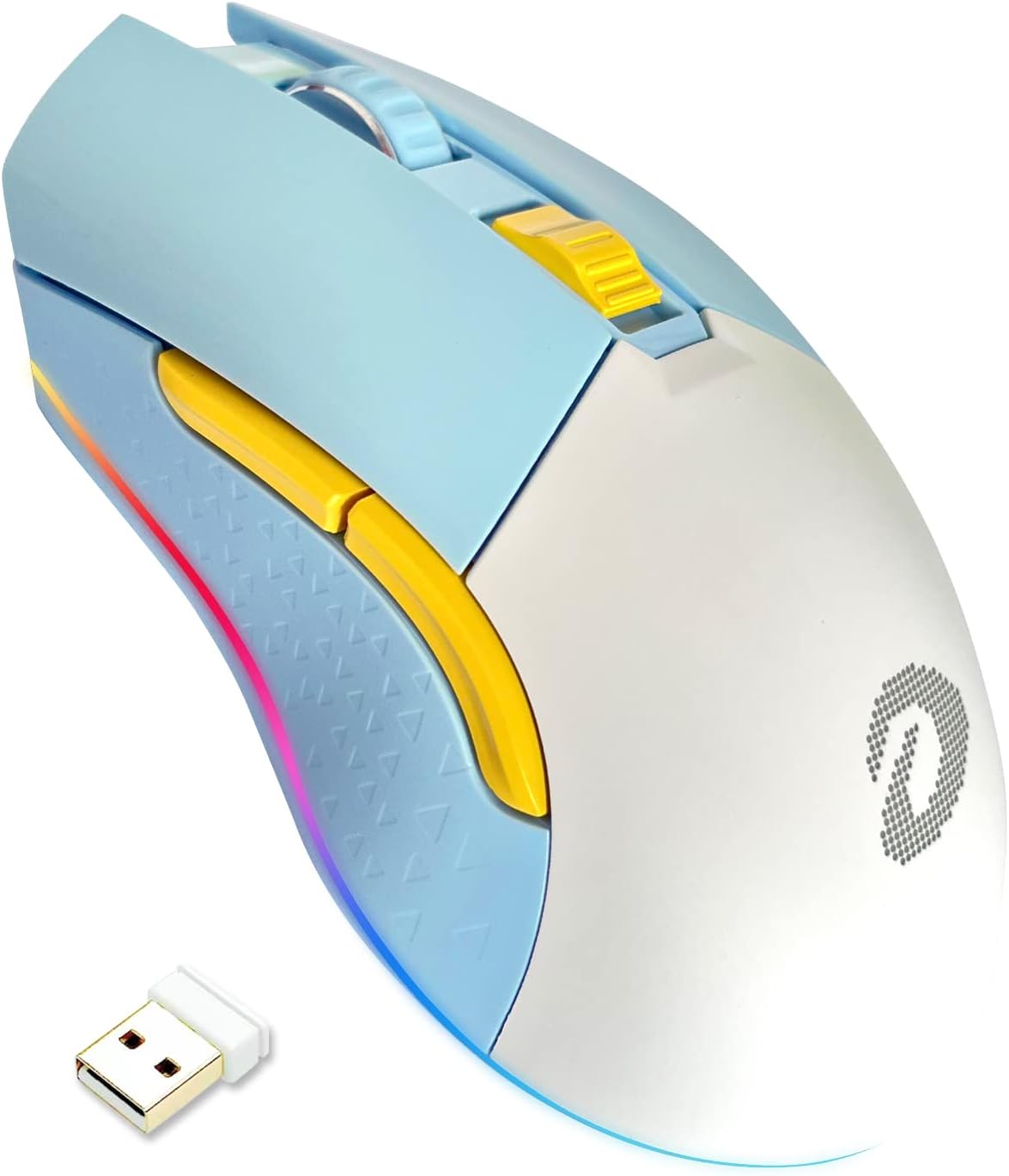 DAREU Wireless Wired Gaming Mouse with RGB and 7 Buttons