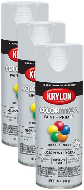 Krylon COLORmaxx Spray Paint and Primer for Indoor/Outdoor Use