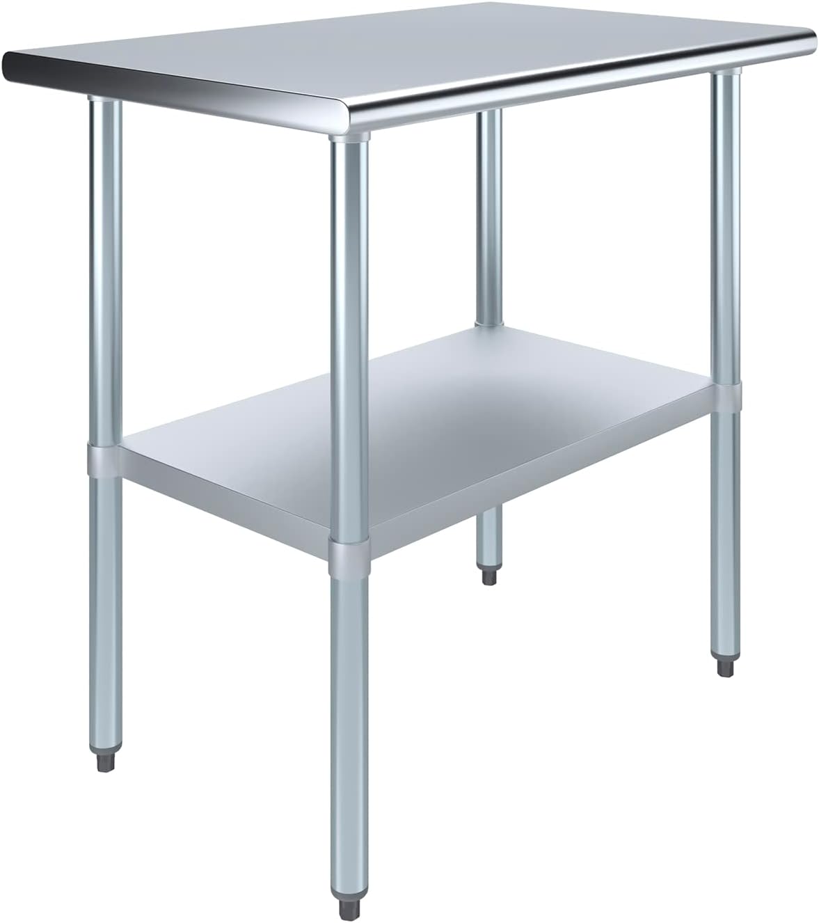AmGood Stainless Steel Work Table | NSF Certified | Spacious Workspace