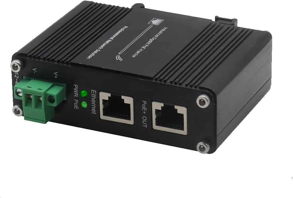 Industrial Gigabit PoE+ Injector for IP Cameras and More