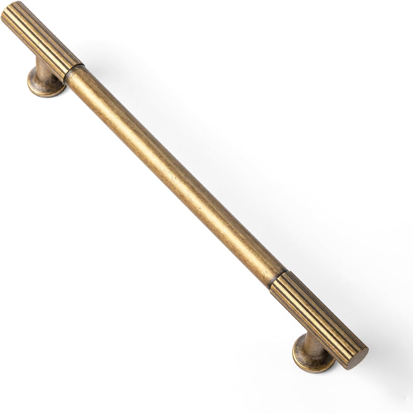 Goo-Ki Vintage Retro Antique Brass Cabinet Handles - 6 Pack