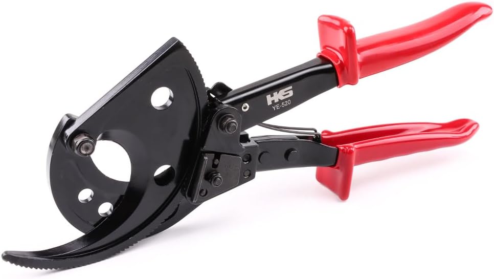 HKS Ratchet Cable Wire Cutter for Heavy Duty Electrical Cables