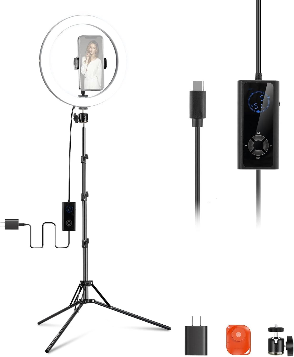 NEEWER 12in 24W Power LED Ring Light for Makeup and Streaming
