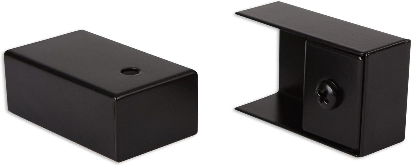 EverTrack Curtain End Caps - Easy-Add Jet Black Set