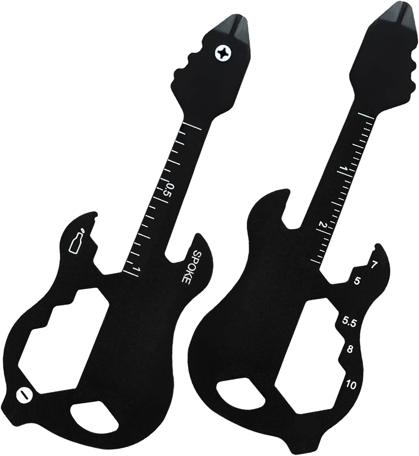 Artenny Guitar Keychain Multitool - 12 in 1 Pocket Wallet Tool