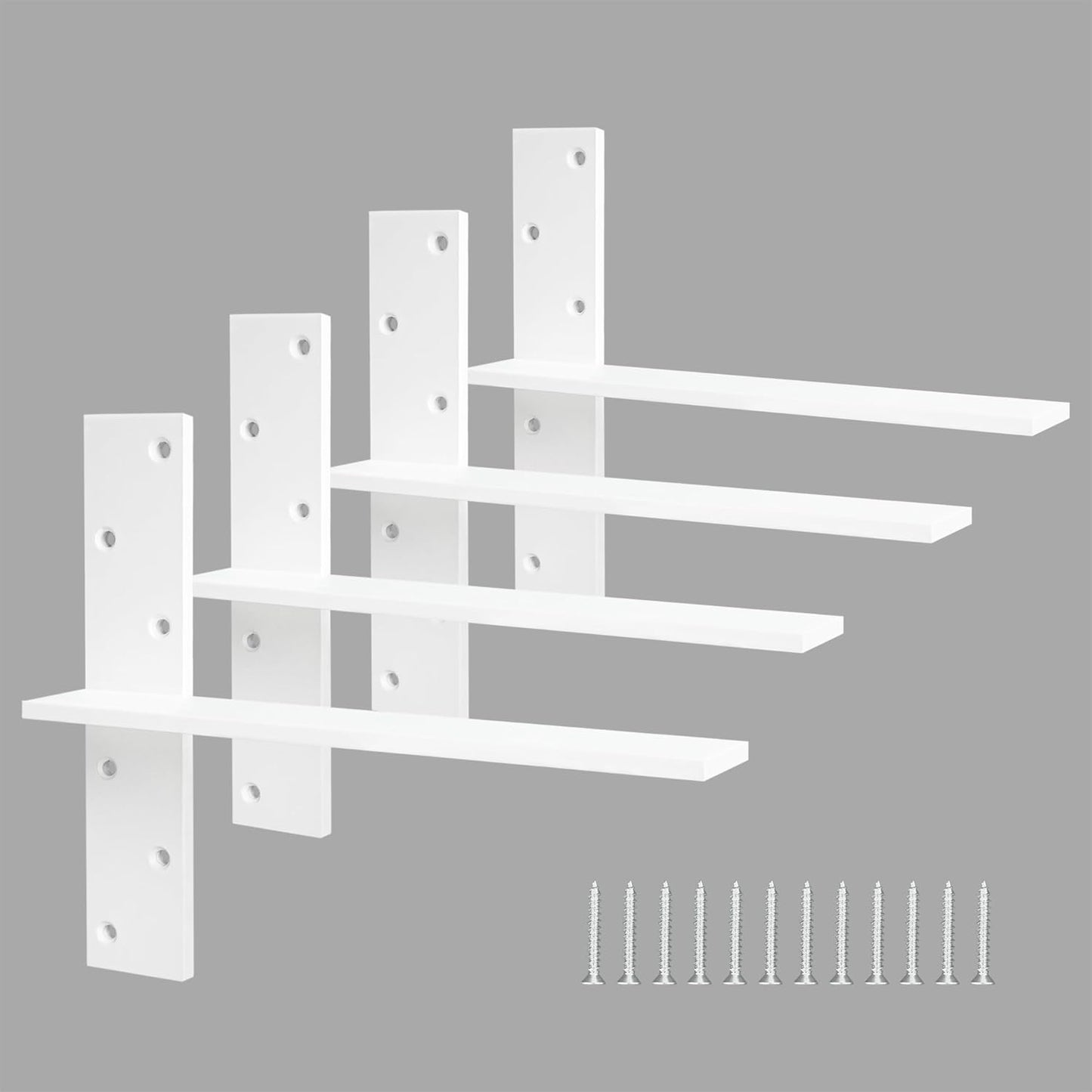 Heavy Duty Floating Shelf Brackets for Sturdy Countertop Support