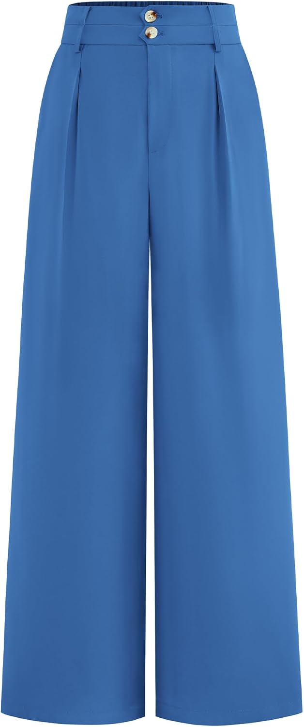 BTFBM Women Wide Leg Dress Pants for Business Casual Style