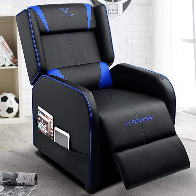 VITESSE Gaming Recliner: Ergonomic Comfort in Blue!