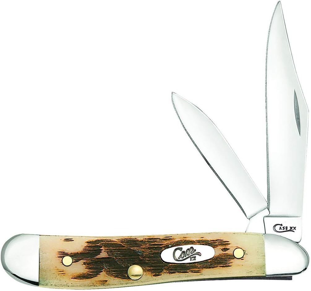 Case XX WR Pocket Knife Amber Bone Peanut - Compact Utility