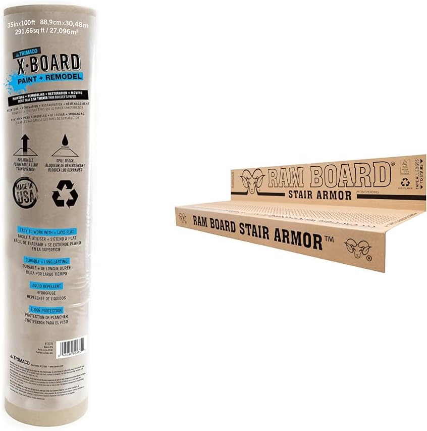 Trimaco X-Board Paint & Remodel Surface Protector and Stair Armor