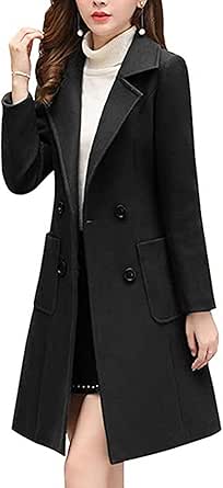 Bankeng Women Winter Wool Blend Camel Mid-Long Coat Review
