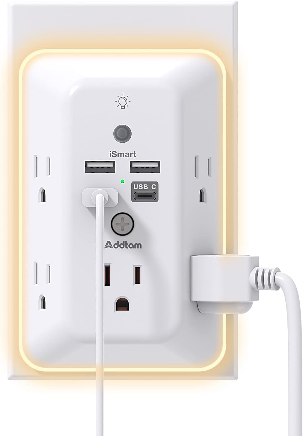 Addtam Surge Protector: 5 Outlets + 4 USB Ports