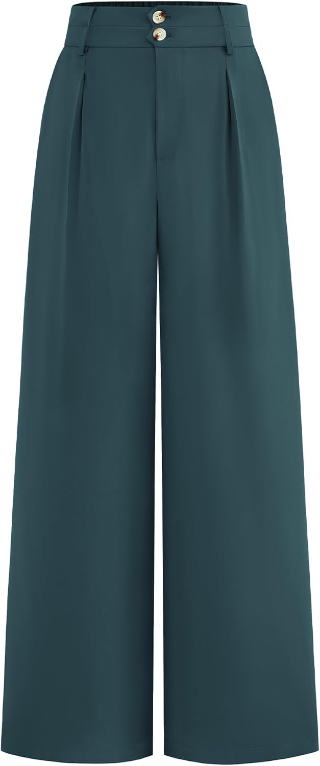 BTFBM Women Wide Leg Dress Pants for Business Casual Style